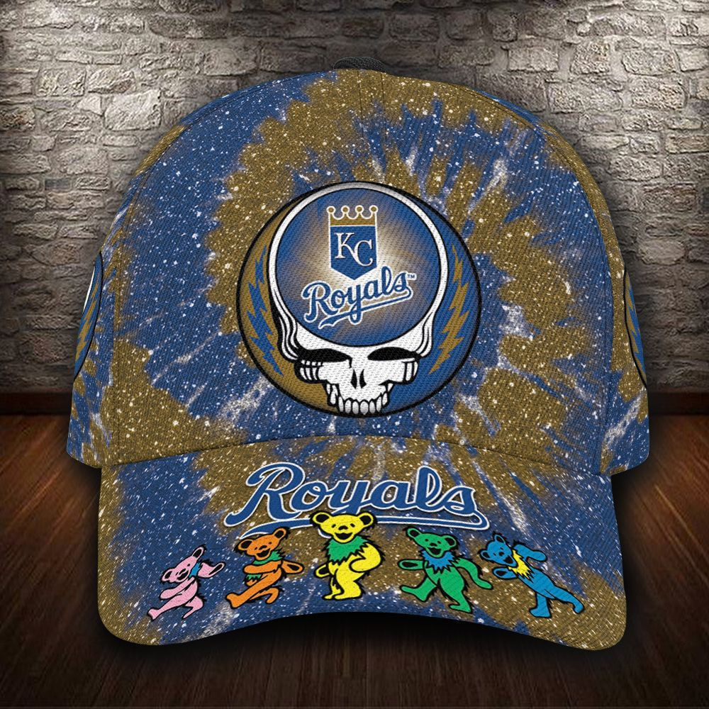 Kansas City Royals And Grateful Dead Band All Over Print 3D Baseball Cap