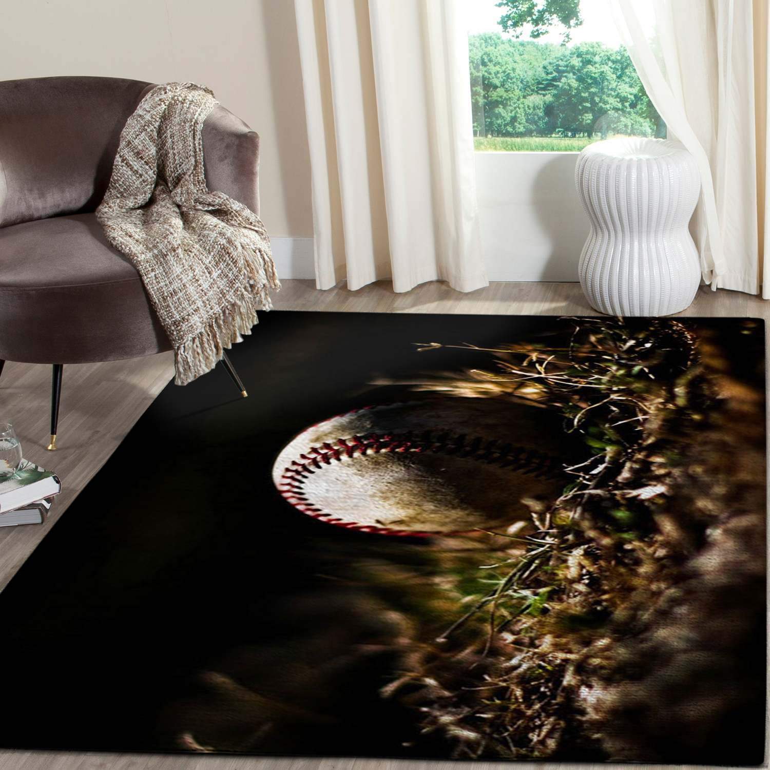 Baseball Of Legends Area Rugs Living &hellip;