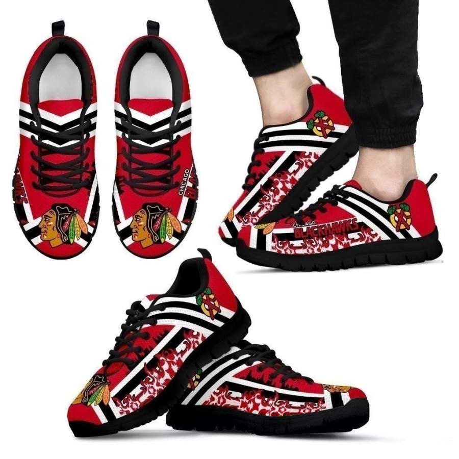 Chicago Blackhawks Sneakers Hockey Women Fan Gift MN