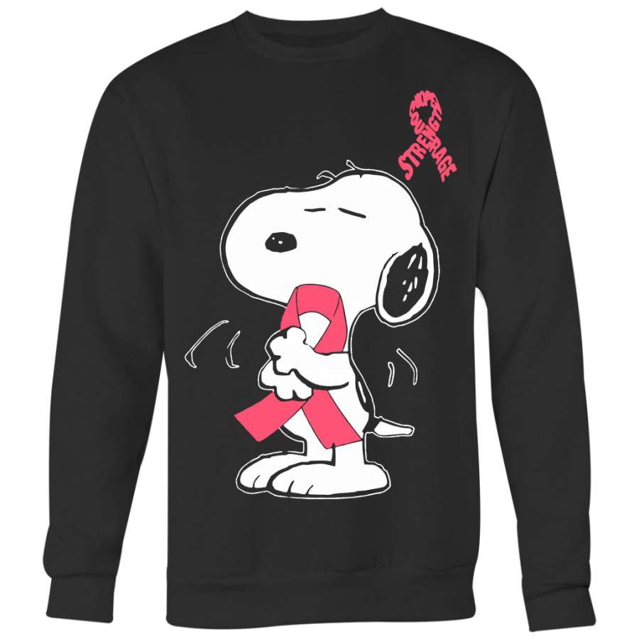 Breast Cancer Awareness Shirt, Snoopy Strength Hope Courage Shirt