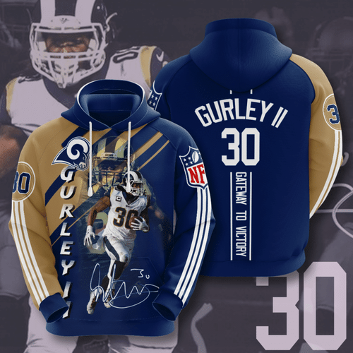 Los Angeles Rams Todd Gurley Ii 88 Unisex 3D Hoodie Gift For Fans