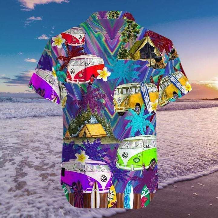 Amazing Camping Hippie Van Hawaiian Shirt | Unisex | Adult | Hw3137