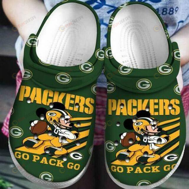 Green Bay Packers Crocs Crocband Clog Comfortable Water Shoes – Aop Clog