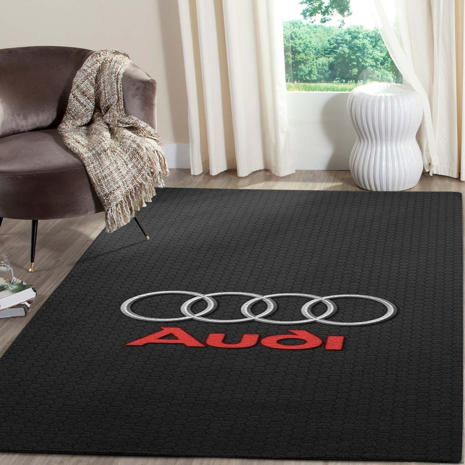 Audi Logo Supercars Area Rugs Living Room Carpet Local Brands Floor Decor The Us Decor