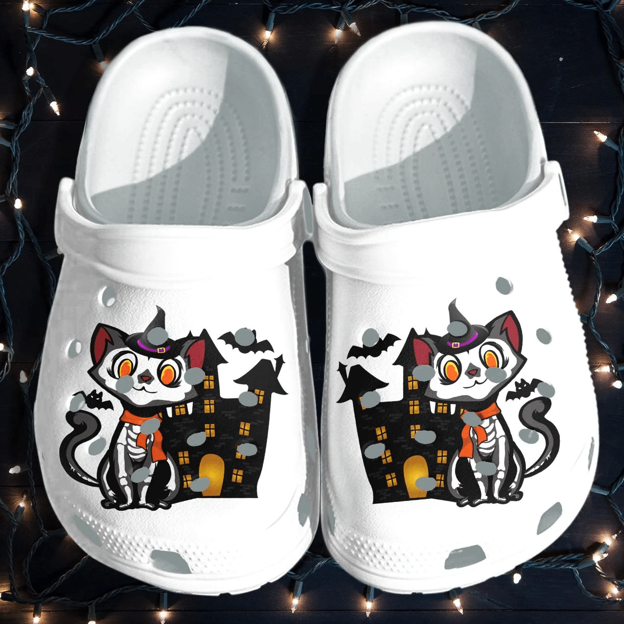 Halloween Cat Witch Crocs Shoes R …