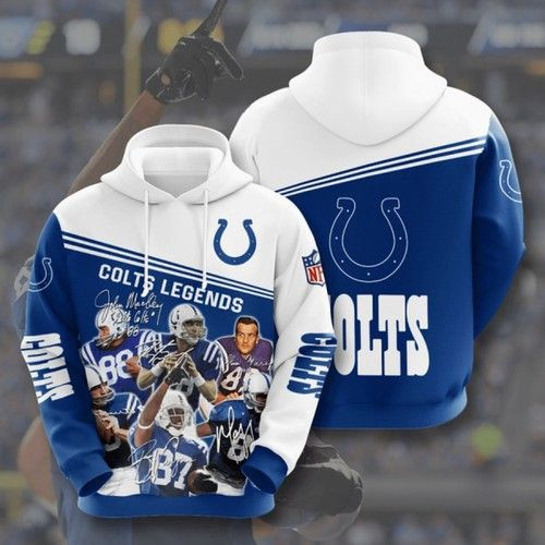 Indianapolis Colts 45 Unisex 3D Hoodie Gift For Fans