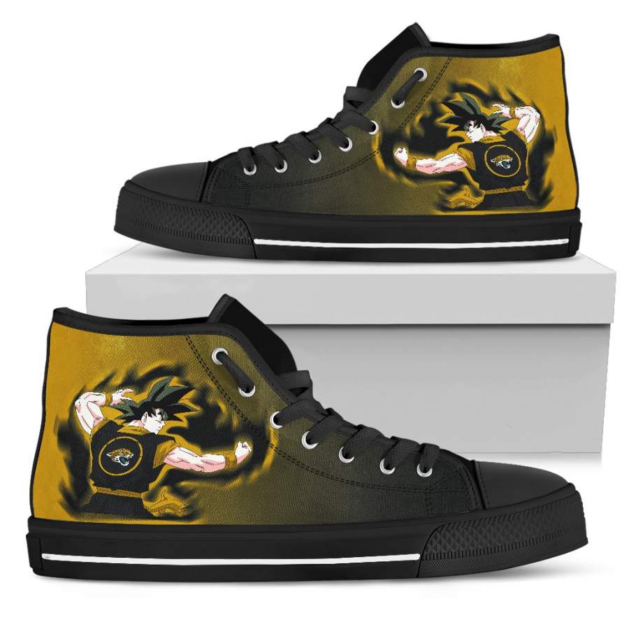 Son Goku Saiyan Power Jacksonville Jaguars High Top Shoes