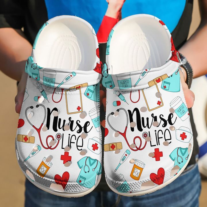 Nurse Life Watercolor Sku 1629 Crocs &hellip;