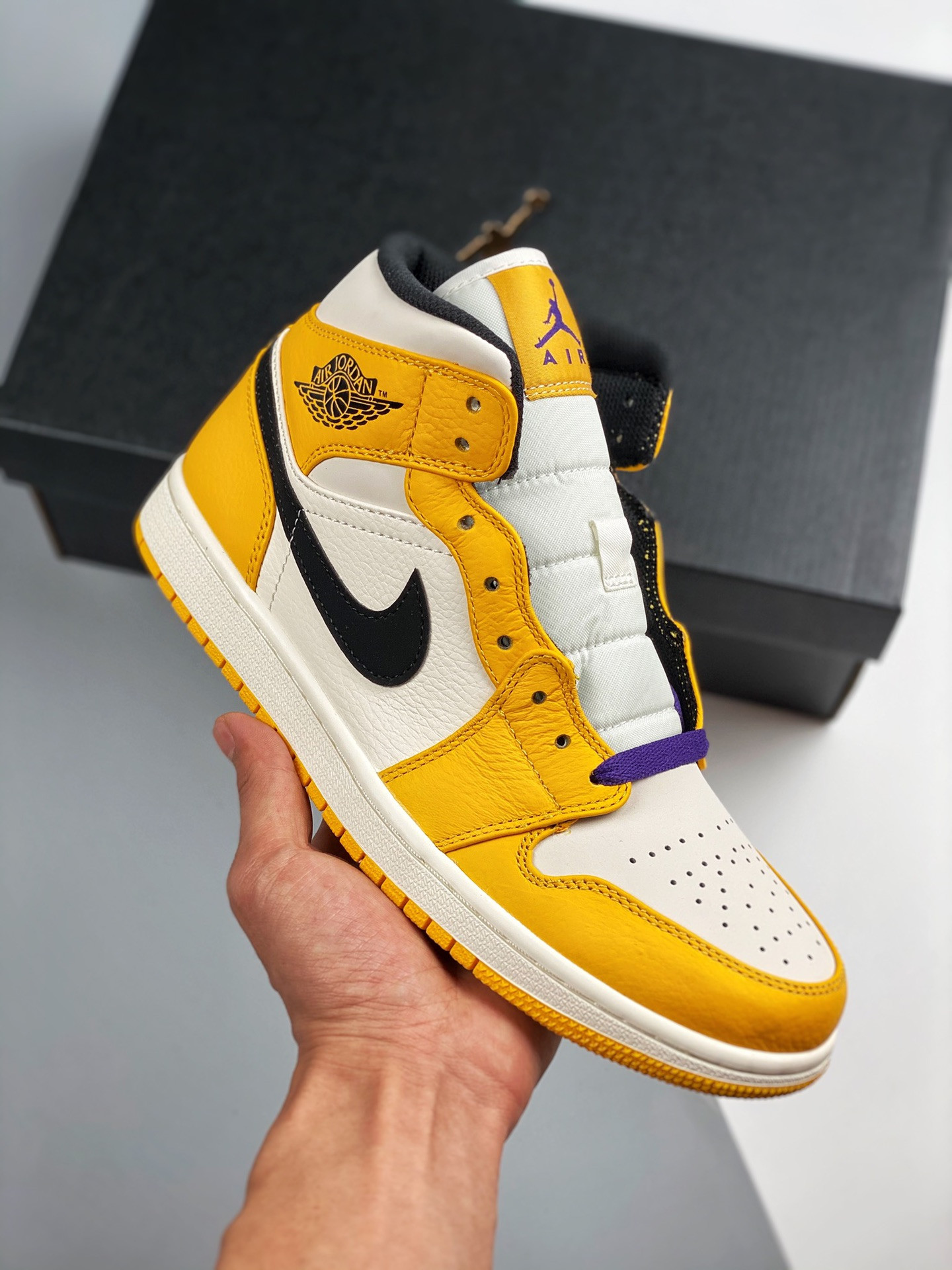 JD 1 Mid Lakers Yellow White Purple 5341732