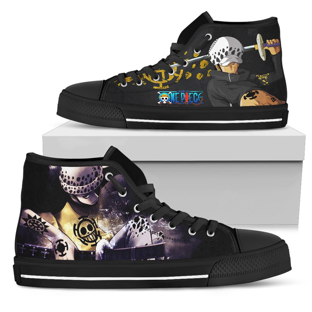 One Piece Sneakers Trafalgar D. Water Law High Top Shoes H12080