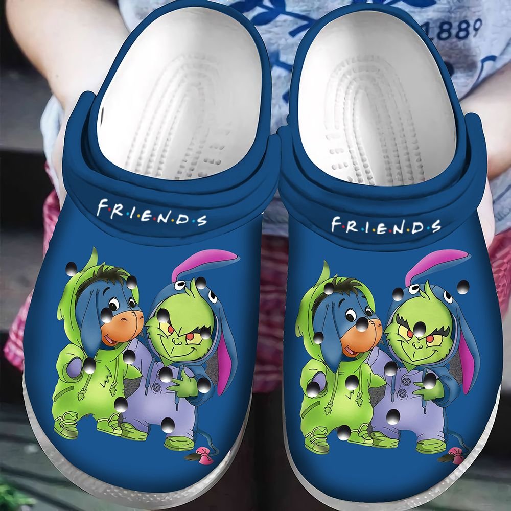 Friends Grinch And Eeyore Crocss Classic Clogs Shoes