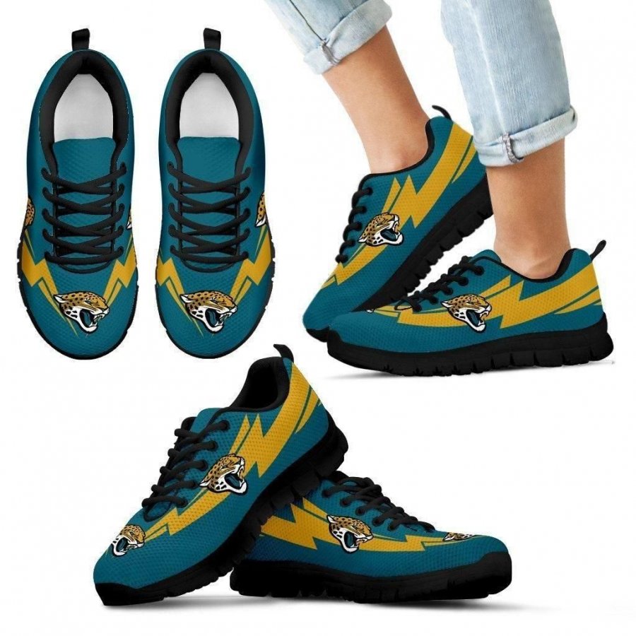 Three Amazing Good Line Charming Logo Jacksonville Jaguars Sneakers #572