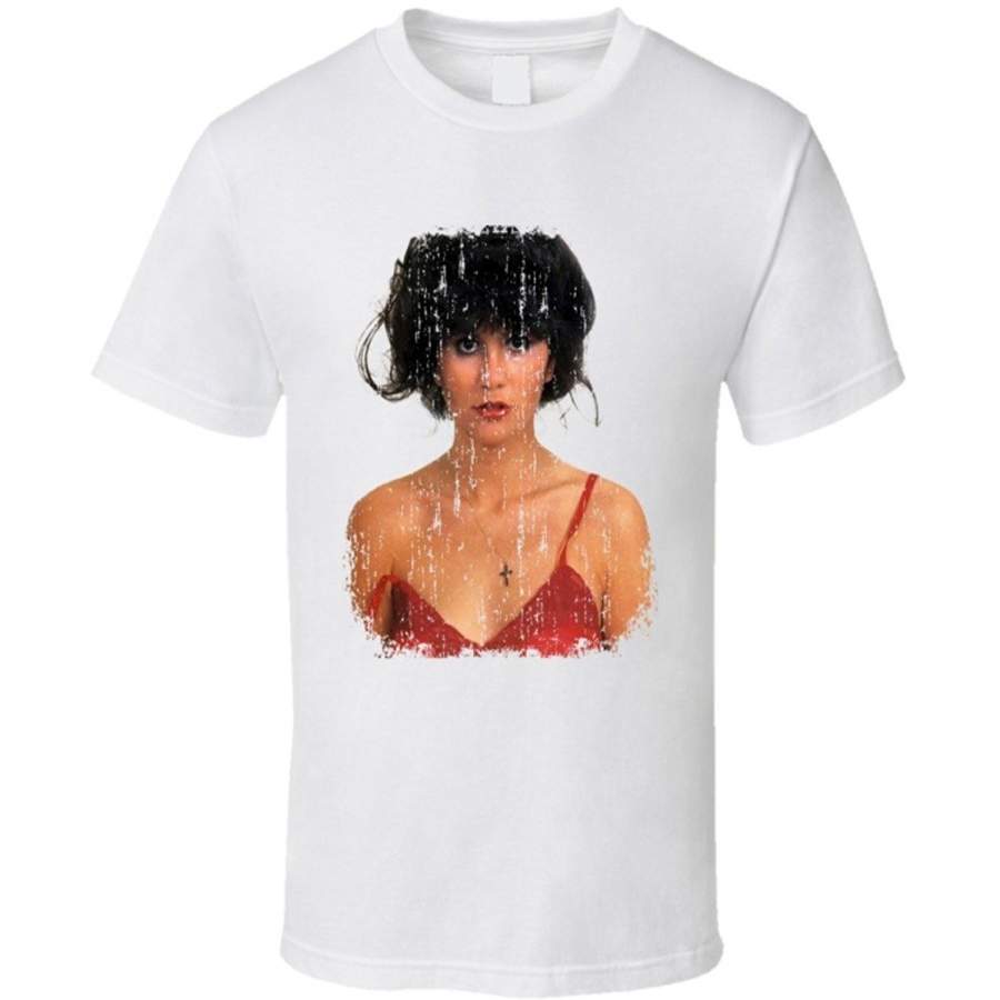 Linda Ronstadt Celebrity Icon Sexy Vintage T Shirt Fashion O-Neck Short Sleeved T-Shirts Summer Funny Loose Punk Tee Shirt For Men