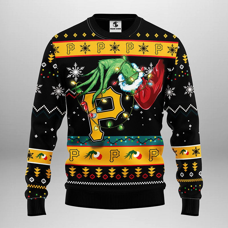 Pittsburgh Pirates Grinch Ugly Christmas Sweater