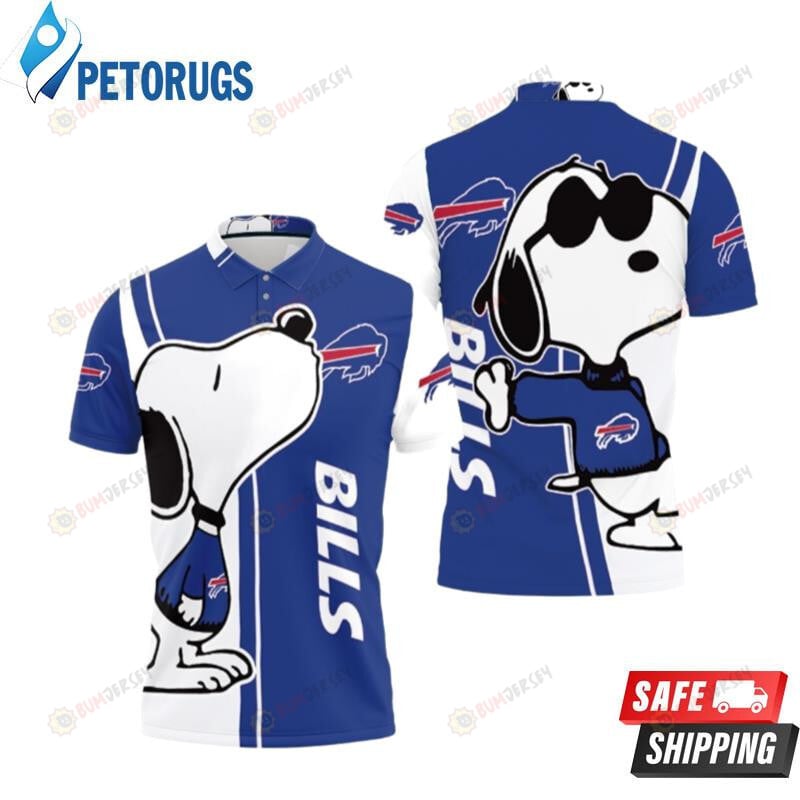 Buffalo Bills Snoopy Lover Printed Polo Shirt - Funnymugsandshirts Fashion