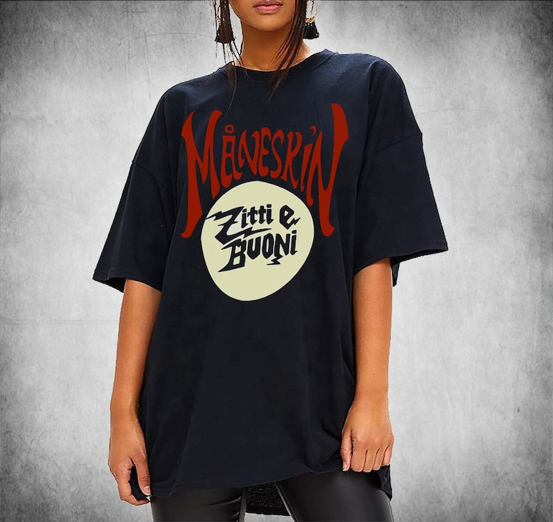 Maneskin T-Shirt Retro Victoria Movie Shirt, Retro Eurovision, Damiano, Shut Up And Good Movie