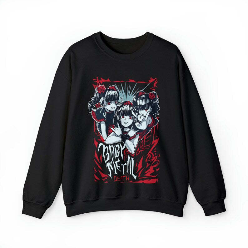 Baby Metal Vintage Sweatshirt Top Design Unisex Ladies Mens Tee Retro Fashion Vintage Shirt