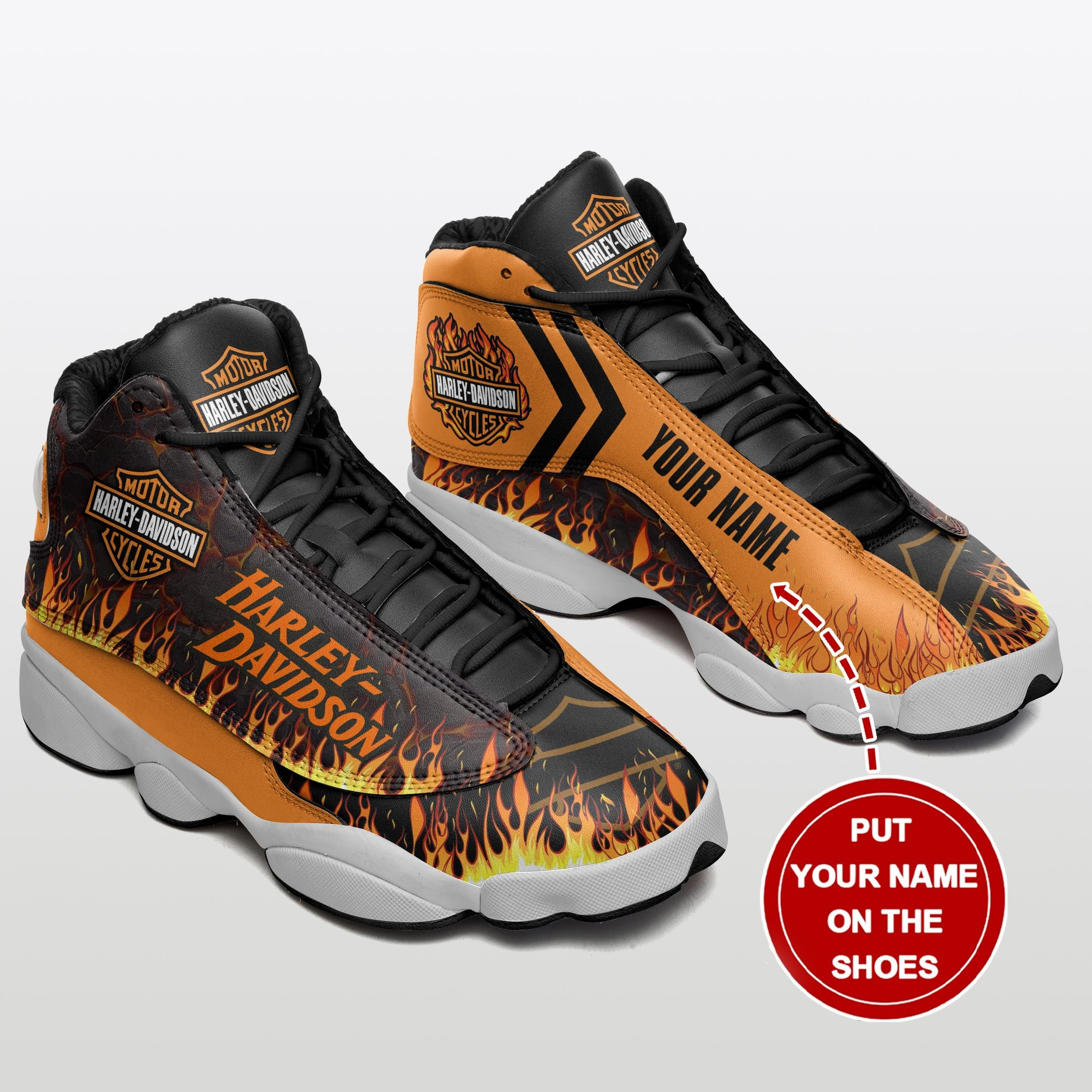 Harley Davidson Personalized Ajd13 Sneakers 035