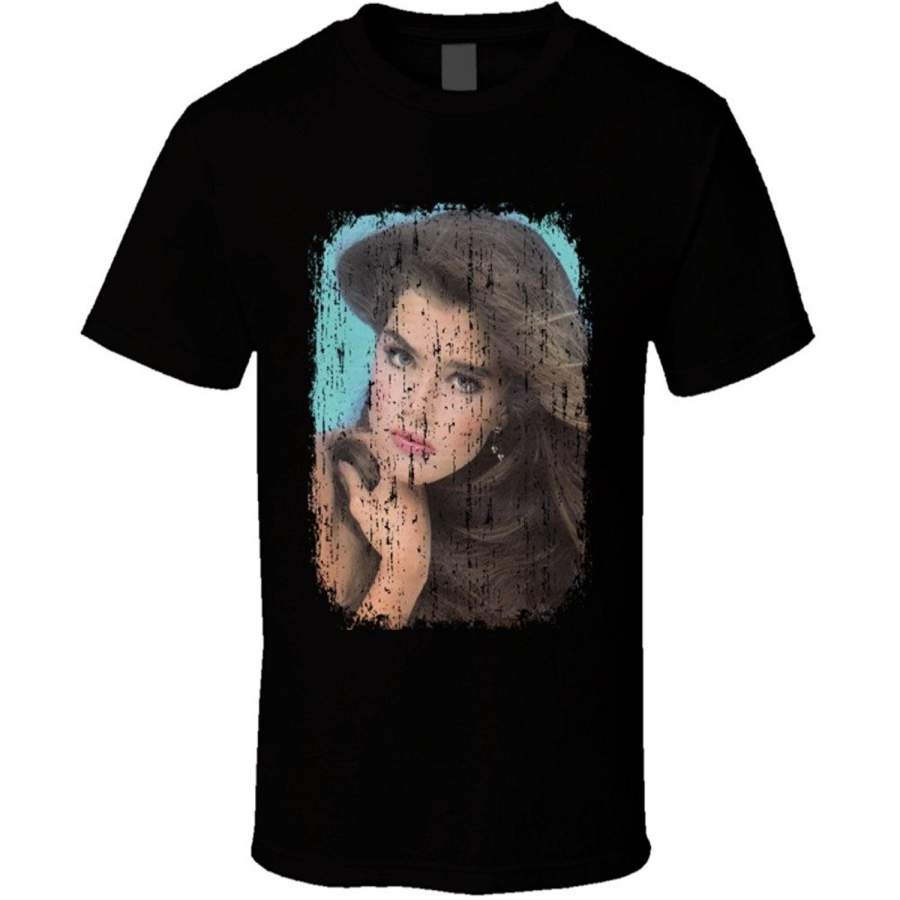 Brooke Shields Celebrity Icon Sexy Vintage T Shirt O-Neck Fashion Short Sleeved T-Shirts Summer Funny Loose Tee Shirt For Men