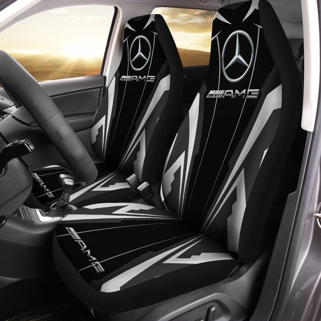 Mercedes Amg Lph-Nh Car Seat Cover (Set Of 2) Ver 2 (White)