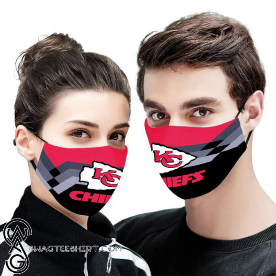 Kansas city chiefs all over printed face mask – maria