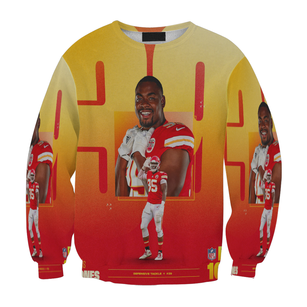 Kansas City Chiefs Chris Jones Gift For Fan 3D Full Printing Sweatshirt