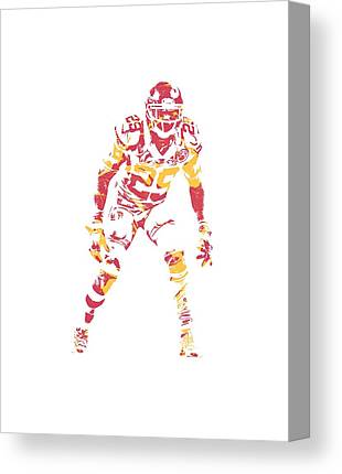 Eric Berry Kansas City Chiefs Apparel T Shirt Pixel Art 2 Joe Hamilton Canvas Print