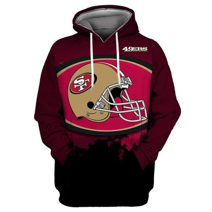 San Francisco 49Ers 3D Hooded Pullover Sweater Hoodie Gift For Fan ...