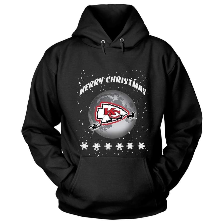 Merry Christmas T Shirt, Kansas City Chiefs T Shirt – Hoodie