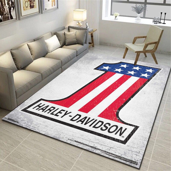 Harley Davidson Motorcycles 1 Rug, Living Room Bedroom Carpet