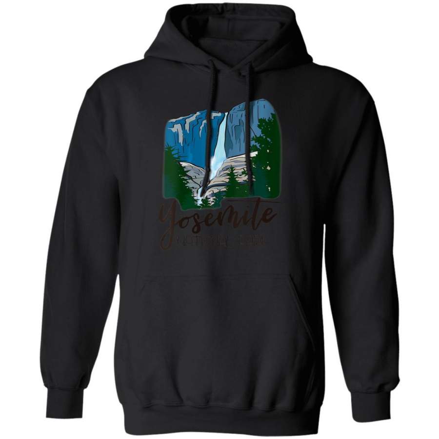 Yosemite Falls Waterfall – Yosemite National Park Camping Hoodie