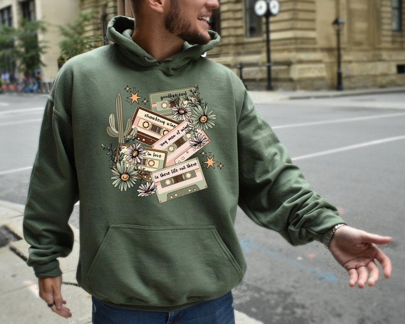 Vintage Inspired Concert Hoodie, Country Music Shirt, American Rodeo Hoodie, Retro Tee Shirt, Western Graphic Tee