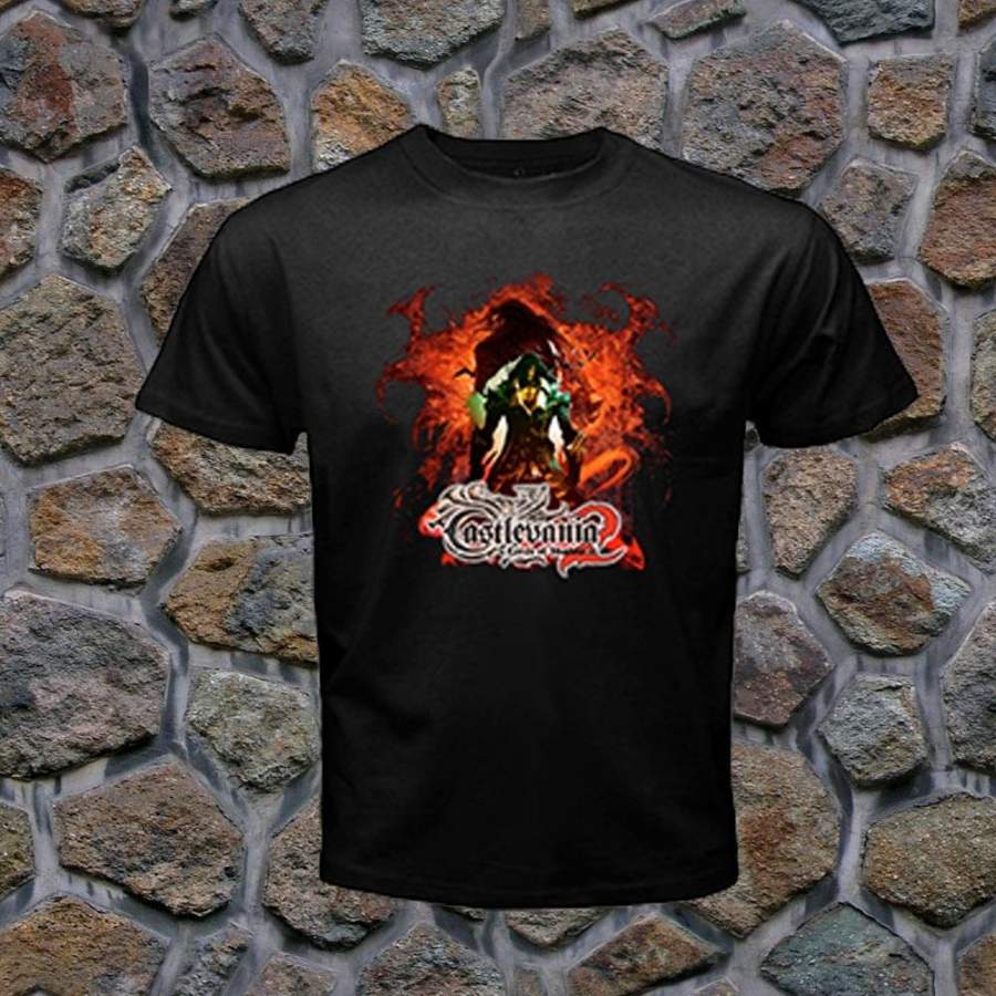 Castlevania Nes Retro Video Game Vintage Mens Black T-Shirt Cool Short Sleeve Male Tops