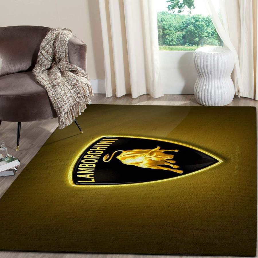 Lamborghini Logo SuperCars Area Rugs Living Room Carpet FN131203 Local Brands Floor Decor The US Decor