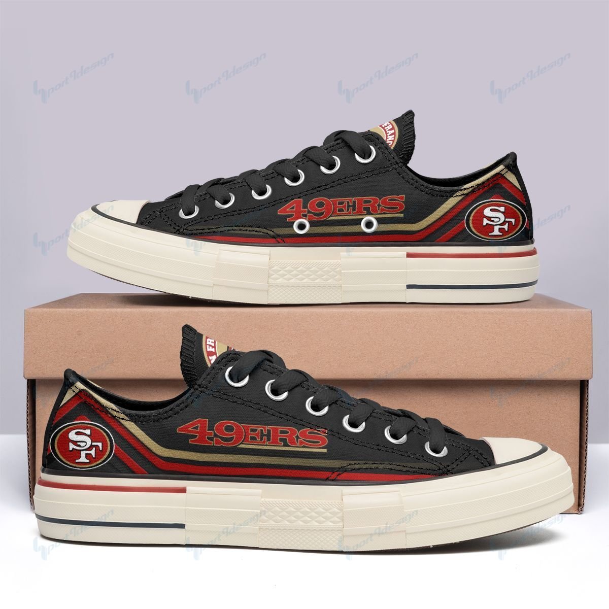 San Francisco 49ers New Low Top Canvas Shoes 21