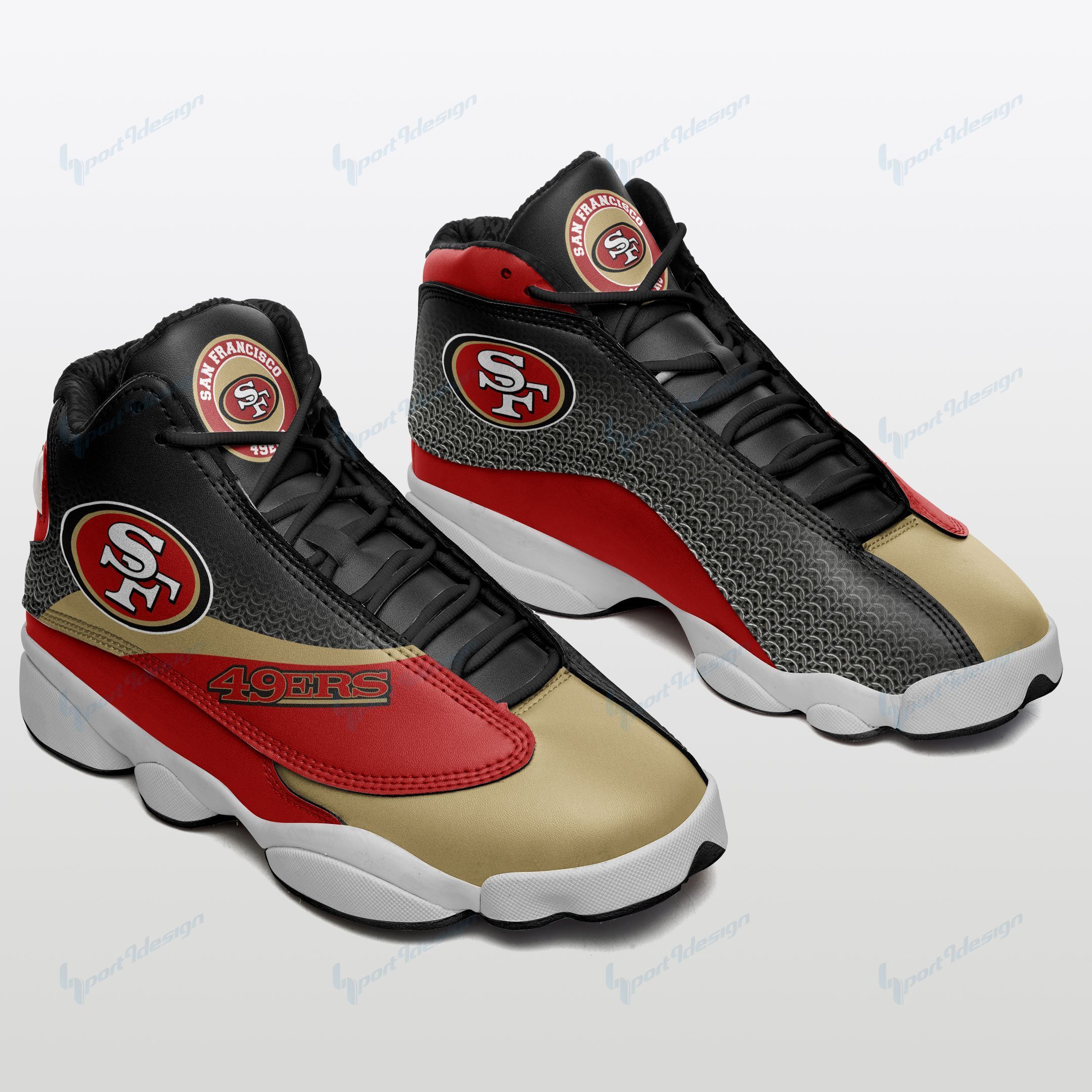 San Francisco 49ers Air JD13 Sneakers 532