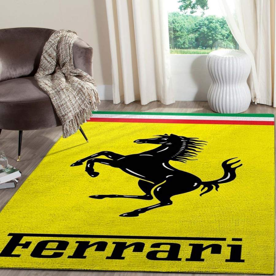 Ferrari Logo SuperCars Area Rugs Living Room Carpet FN121224 Local Brands Floor Decor The US Decor