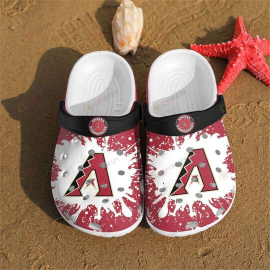 Arizona Diamond Backs Splatter Pattern Crocss Classic Clogs Shoes In Red – Aop Clog