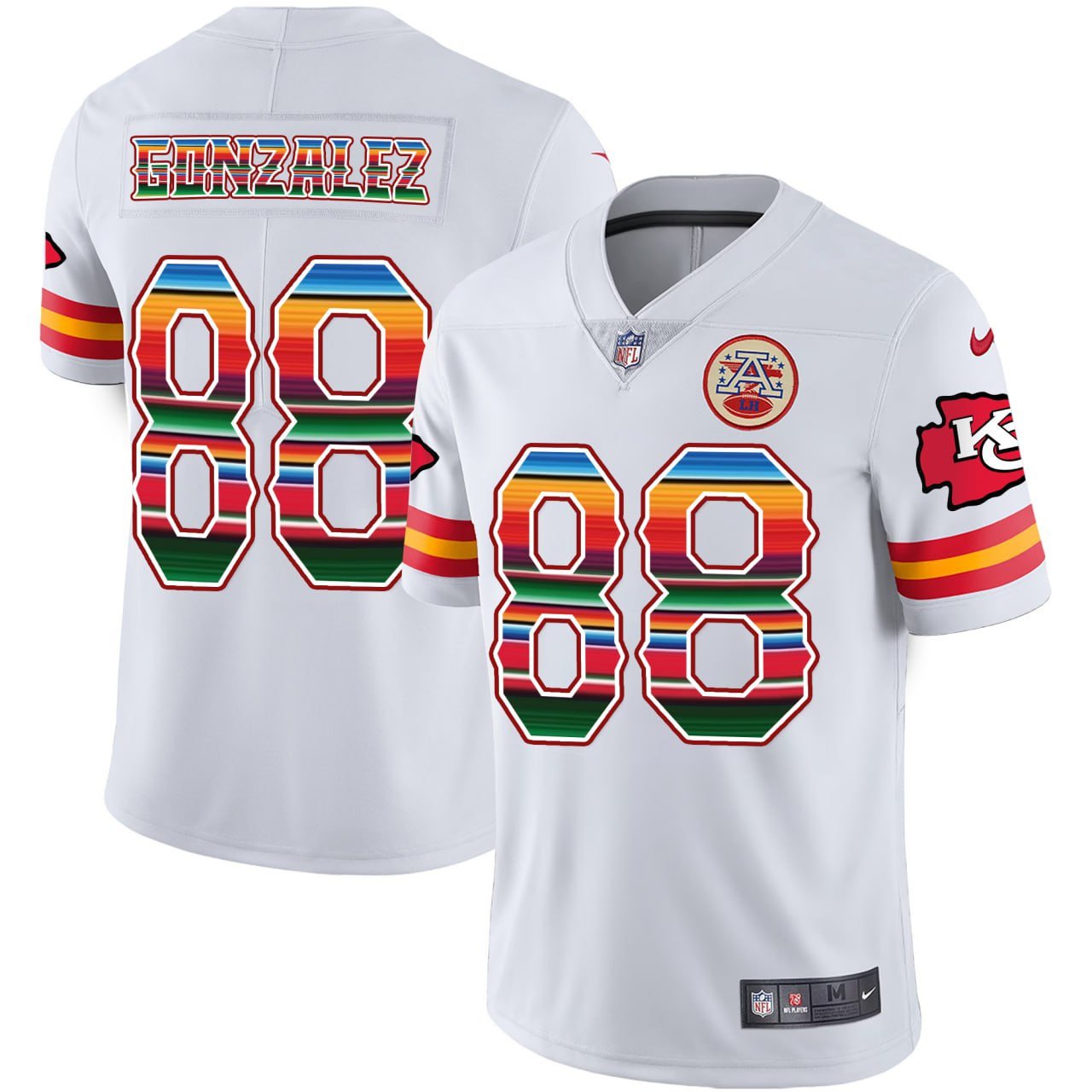 Tony Gonzalez Kansas City Chiefs Mexico Jersey – All Stitched