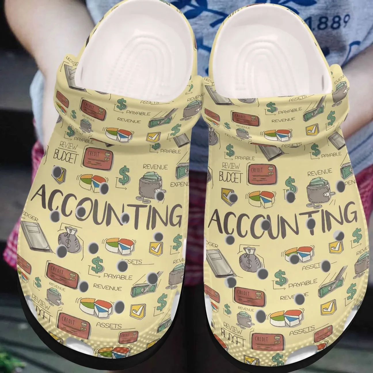 Accountant Personalized Clog Custom Crocs Comfortablefashion Style Comfortable For Women Men Kid Print 3D Accounting