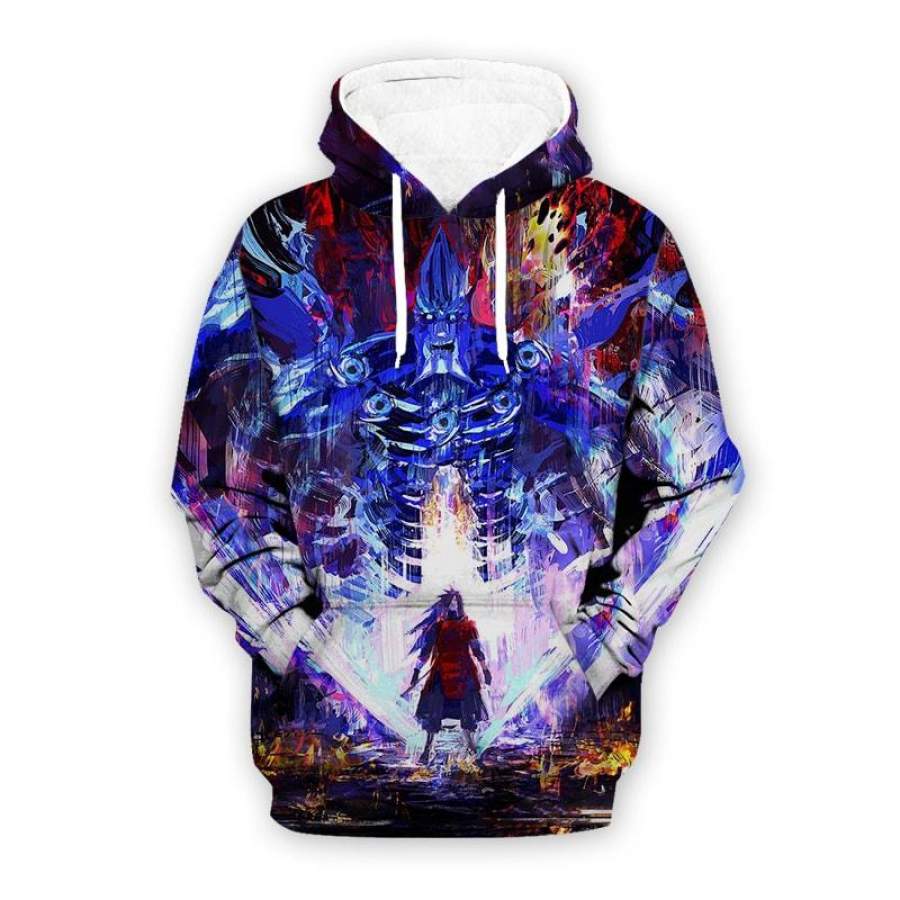 Uchiha Madara Susano Blue Manga Style Hoodie