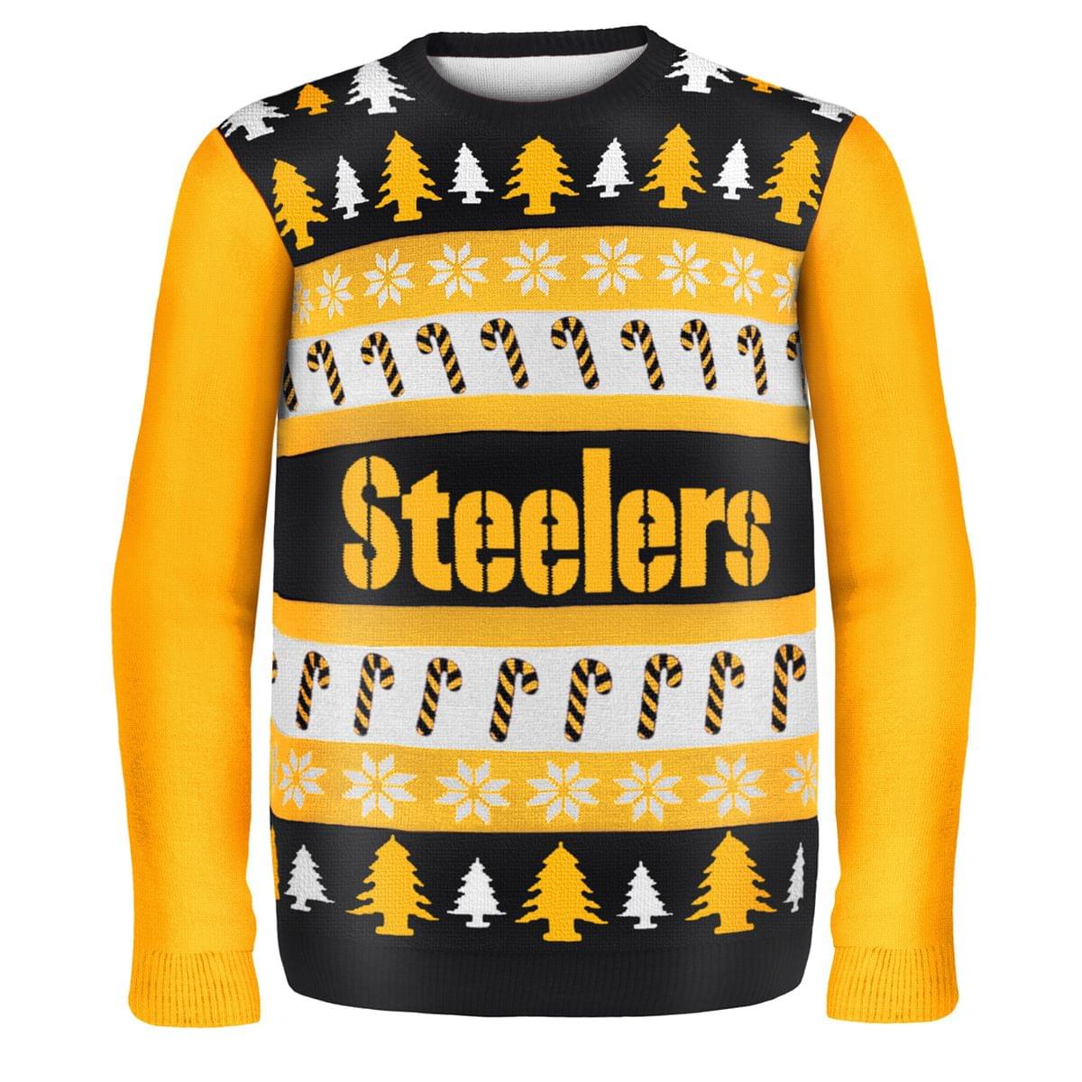 Pittsburgh Steelers Wordmark Nfl Ugly Sweater