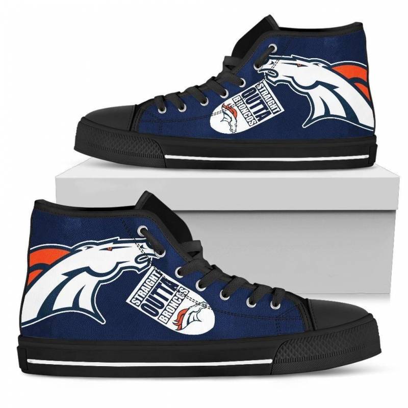 Straight Outta Denver Broncos High Top Shoes #635