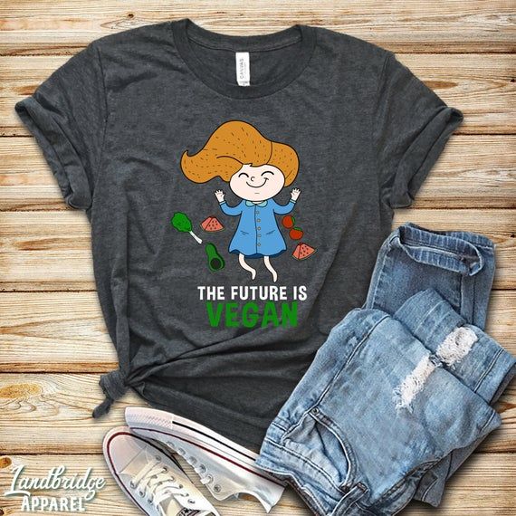 Womens Vegan Shirt The Future Is Vegan Animal Lover Gift Vegetarian Shirt Vegan Life Plant Based Shirt Vegan Tank Herbivore Shirt