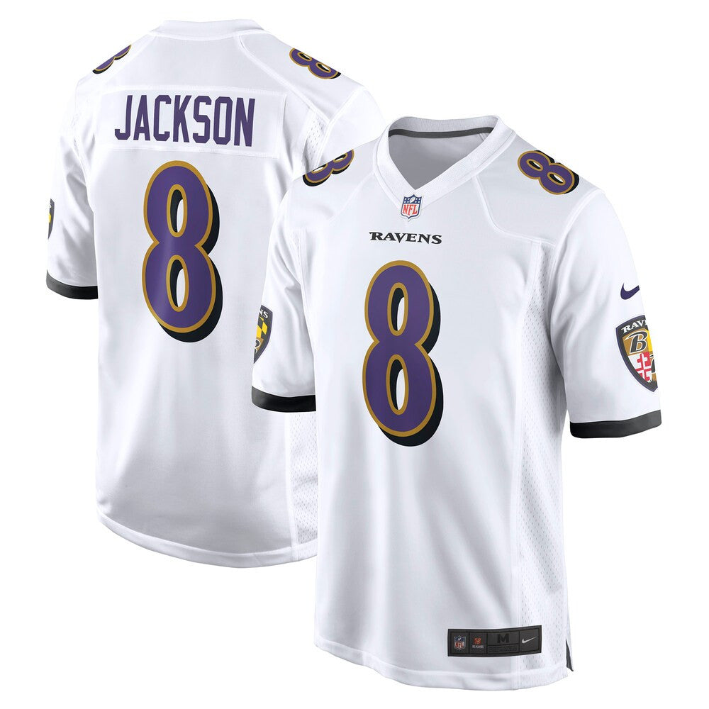 Men’S Baltimore Ravens Lamar Jackson Nike White Game Jersey - Opalve Store