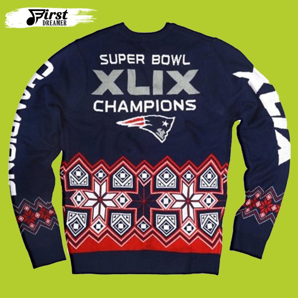 Xlix New England Patriots Gift For Fan Ugly Wool Sweater Christmas