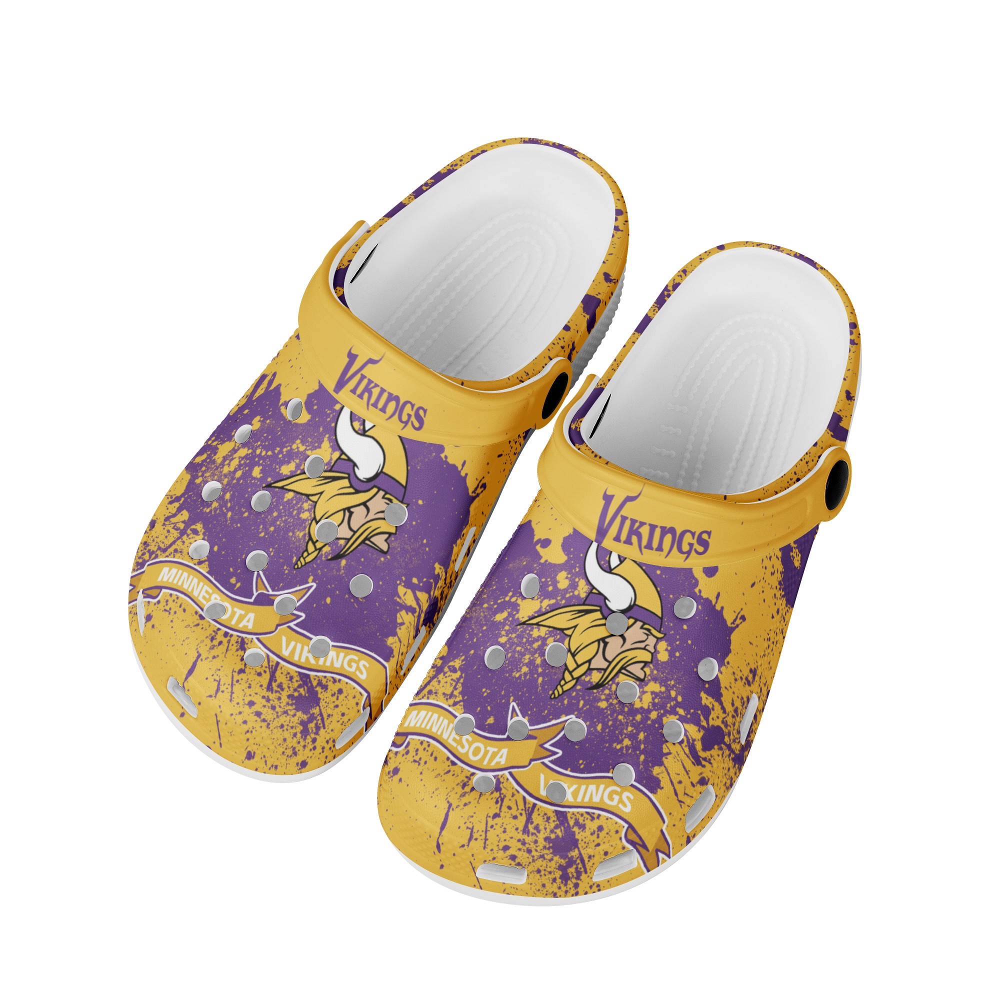 Minnesota Vikings Crocs Shoes Cute Style#2 Shoes For Fans