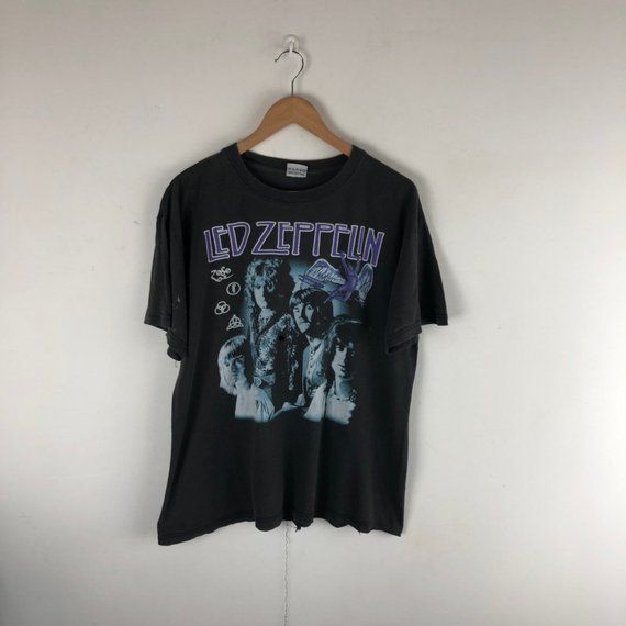 Vintage Led Zeppelin Shirt Rock Band Shirt Tour Shirt