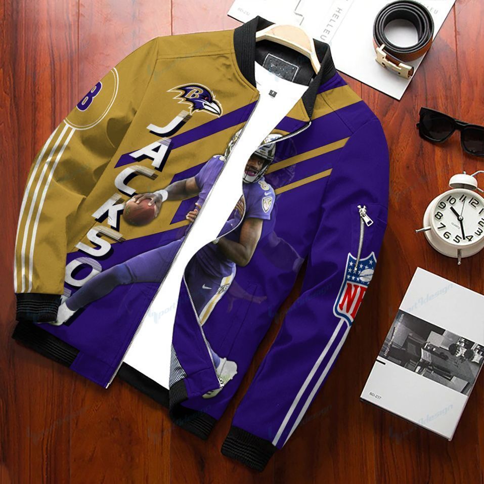 Lamar Jackson – Baltimore Ravens Bomber Jacket 049