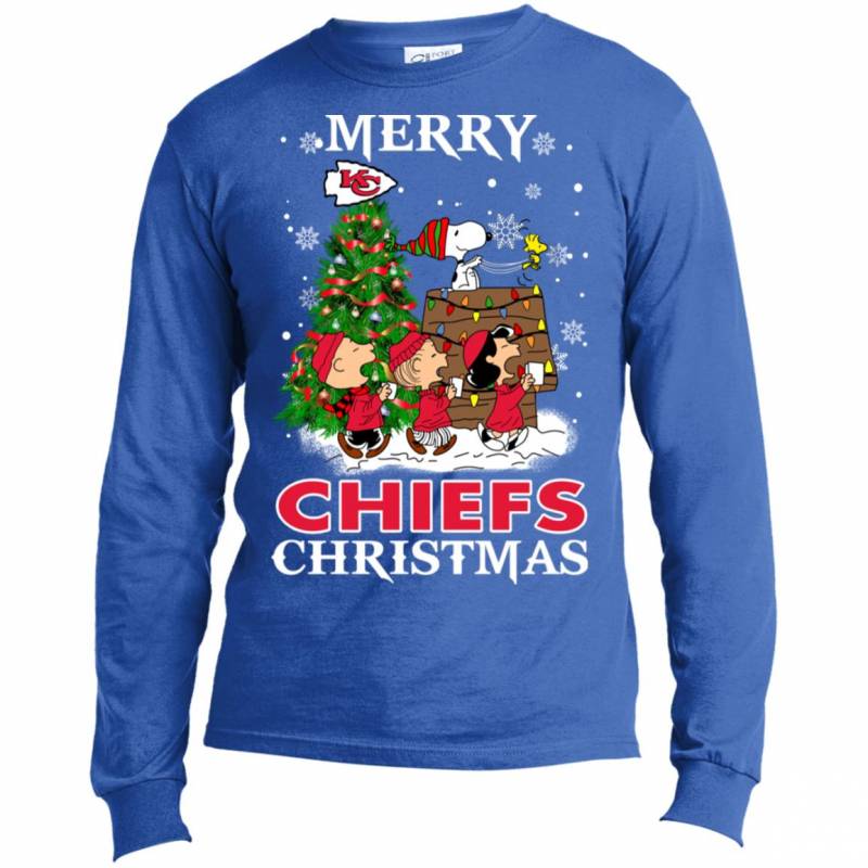 Merry Kansas City Chiefs Christmas Snoopy Ugly Sweater Style Shirts